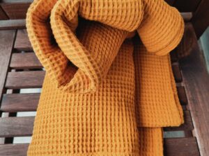 Waffle biopamut textil S5