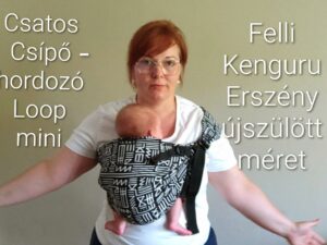 Felli csatos loop - kenguru erszény mini